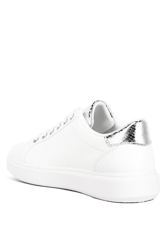 DS-Claude Faux Leather Back Panel Detail Sneakers