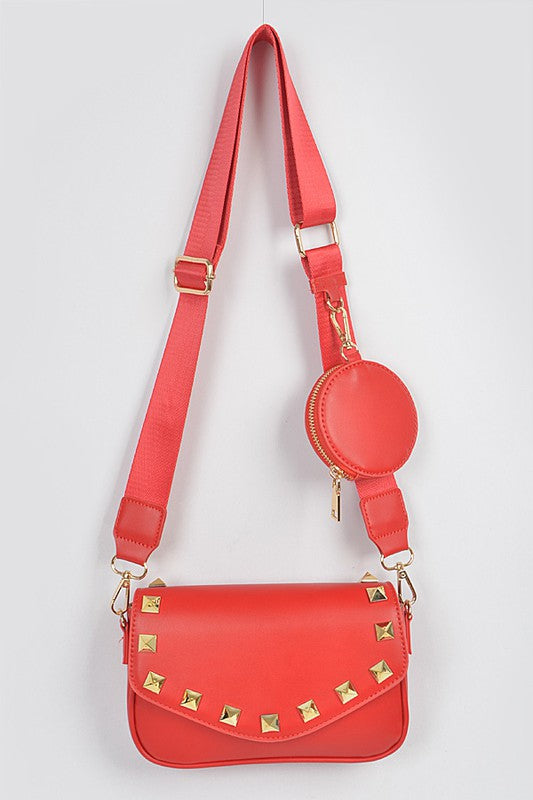 Red Hot Studded Purse