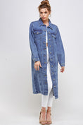 Load image into Gallery viewer, DS-  Blue Age Trench Denim Jacket
