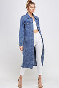 Load image into Gallery viewer, DS-  Blue Age Trench Denim Jacket
