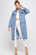 Load image into Gallery viewer, DS-  Blue Age Trench Denim Jacket
