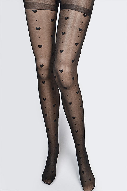 Dark and Moody Heart Tights