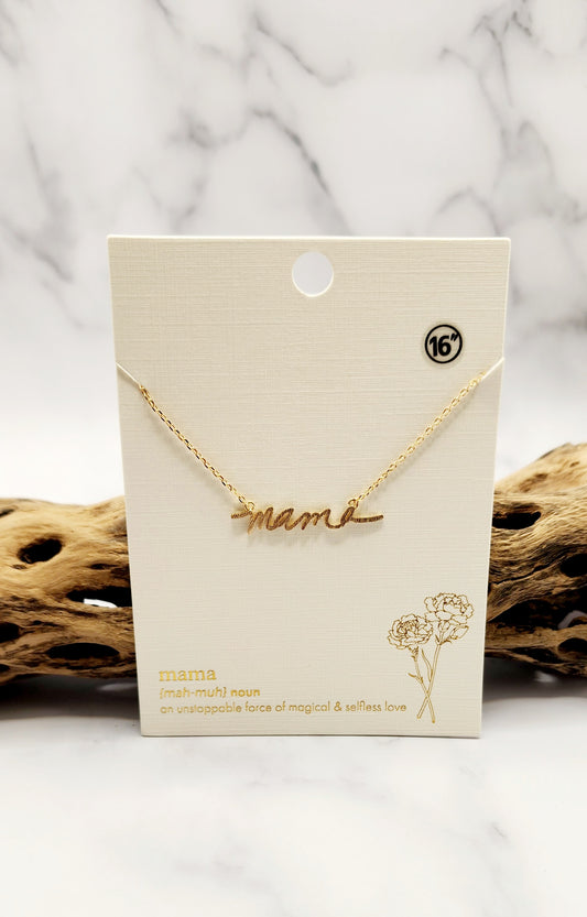 Mama Necklace- More Color Options