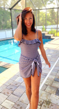 Load image into Gallery viewer, Black Gingham One Piece Swimsuit
