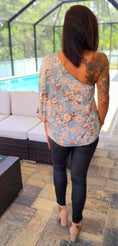 Load image into Gallery viewer, One Shoulder Floral Top
