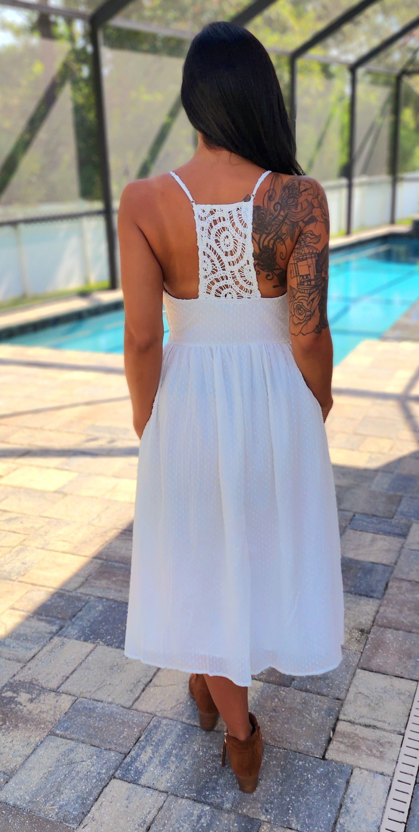 White Birch Lace Dress