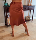 Load image into Gallery viewer, Jenni Bronze Satin Skirt
