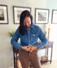 Load image into Gallery viewer, Quilted Denim Jacket
