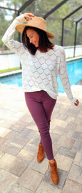 Load image into Gallery viewer, Sunny Days Hexagon Knit Top
