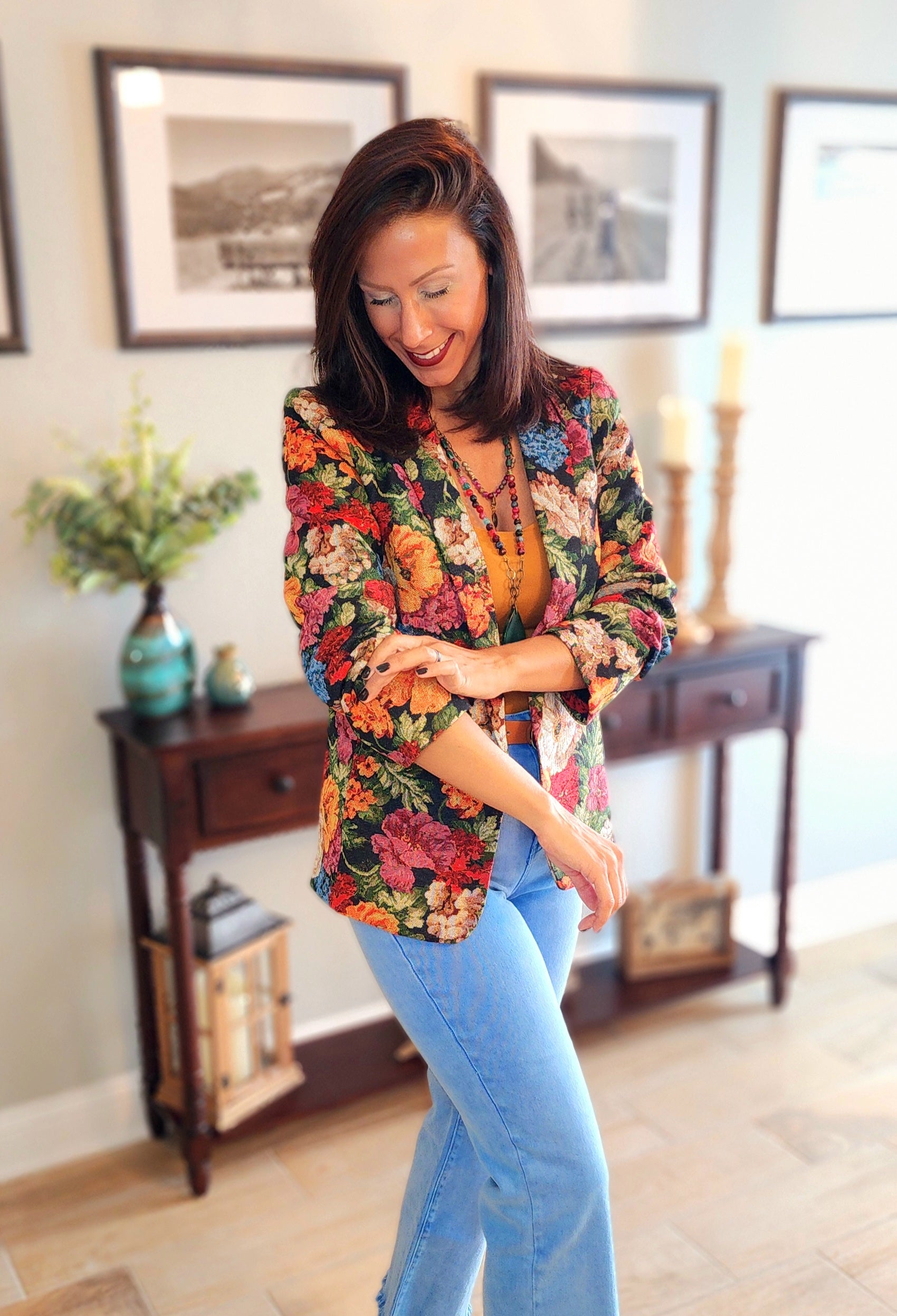 Not Your Grandmas Vintage Embroidered Blazer