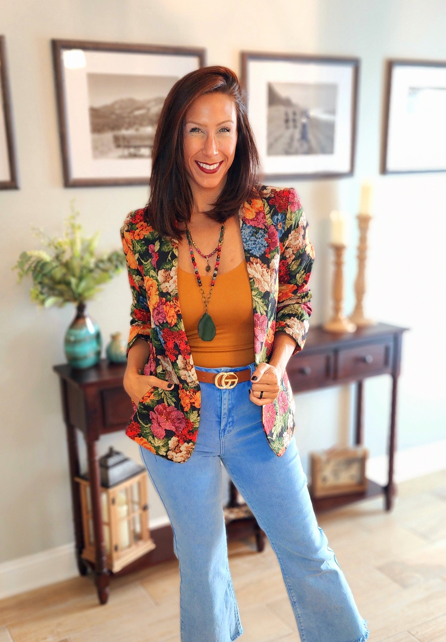 Not Your Grandmas Vintage Embroidered Blazer