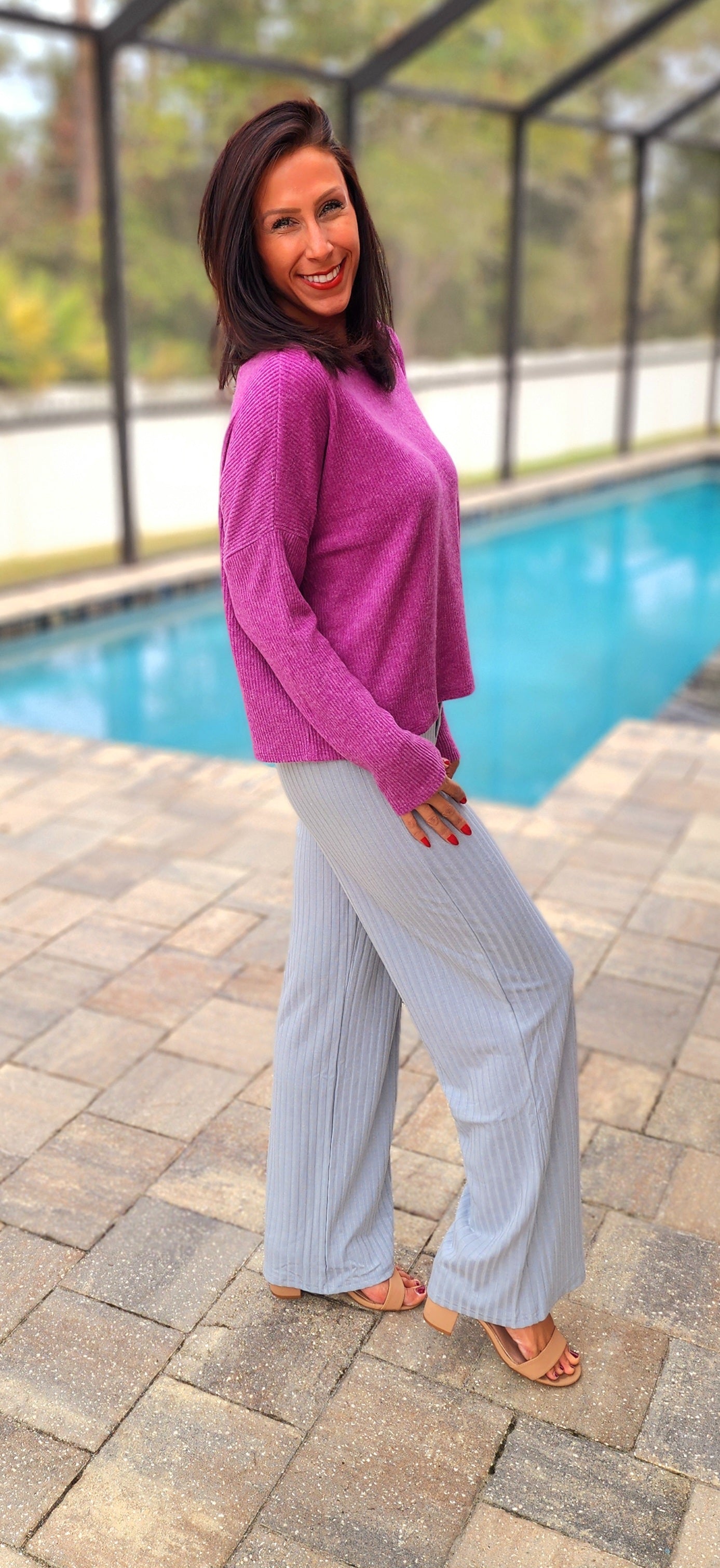 Sweet Serenity Ribbed Sweater