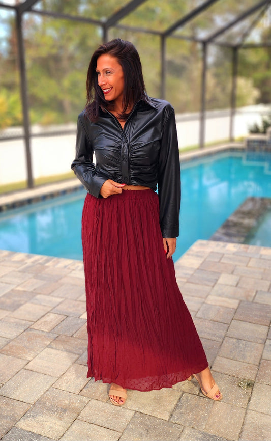 Scarlett Tufted Maxi Skirt