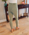 Load image into Gallery viewer, Alexandra Pintucked Olive Pant
