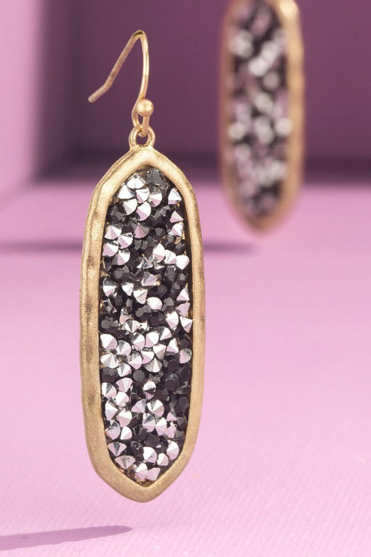 Druzy Dangle Earring