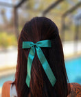 Load image into Gallery viewer, Emerald Bow Hair Clip
