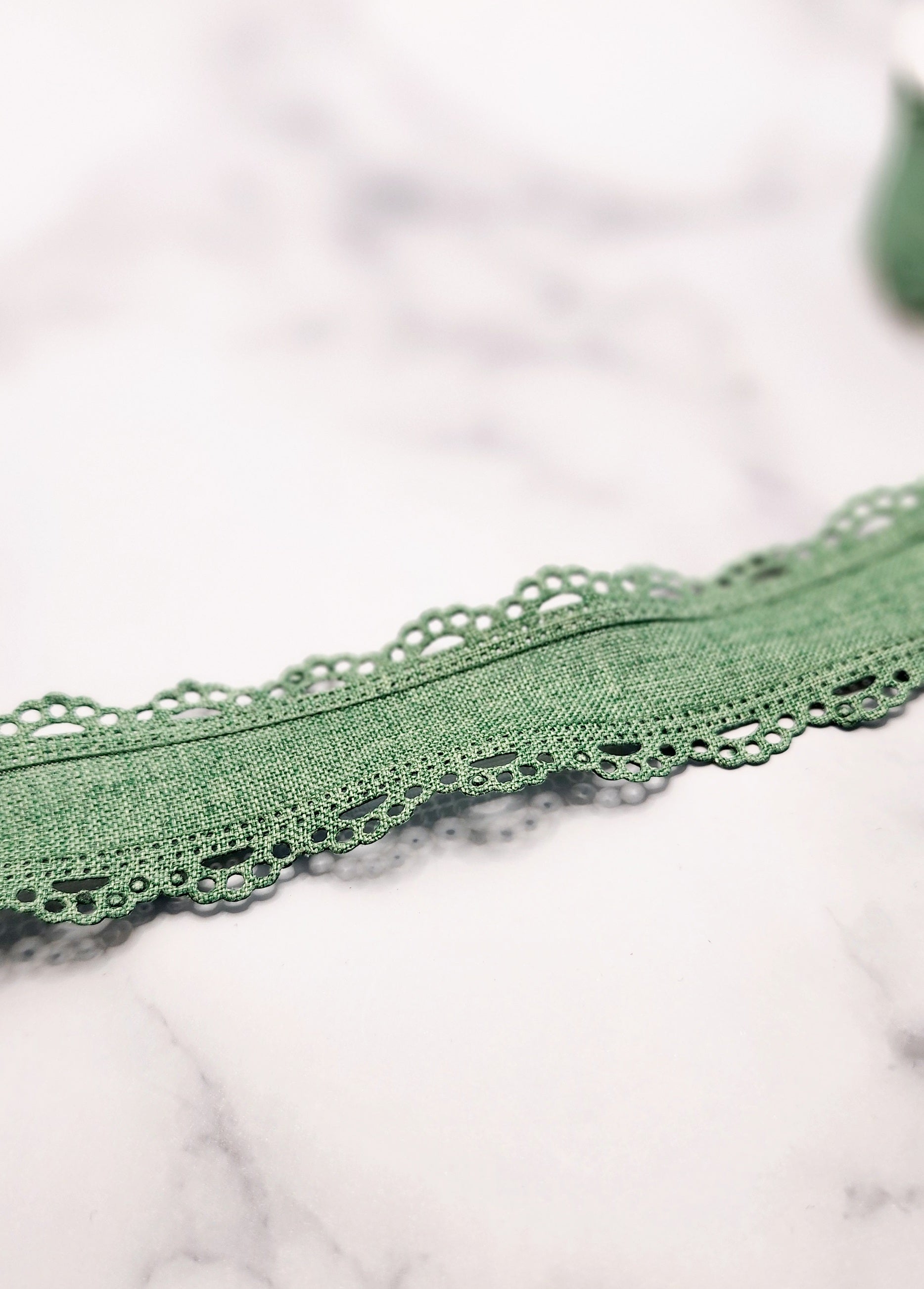 Green Lace Trim