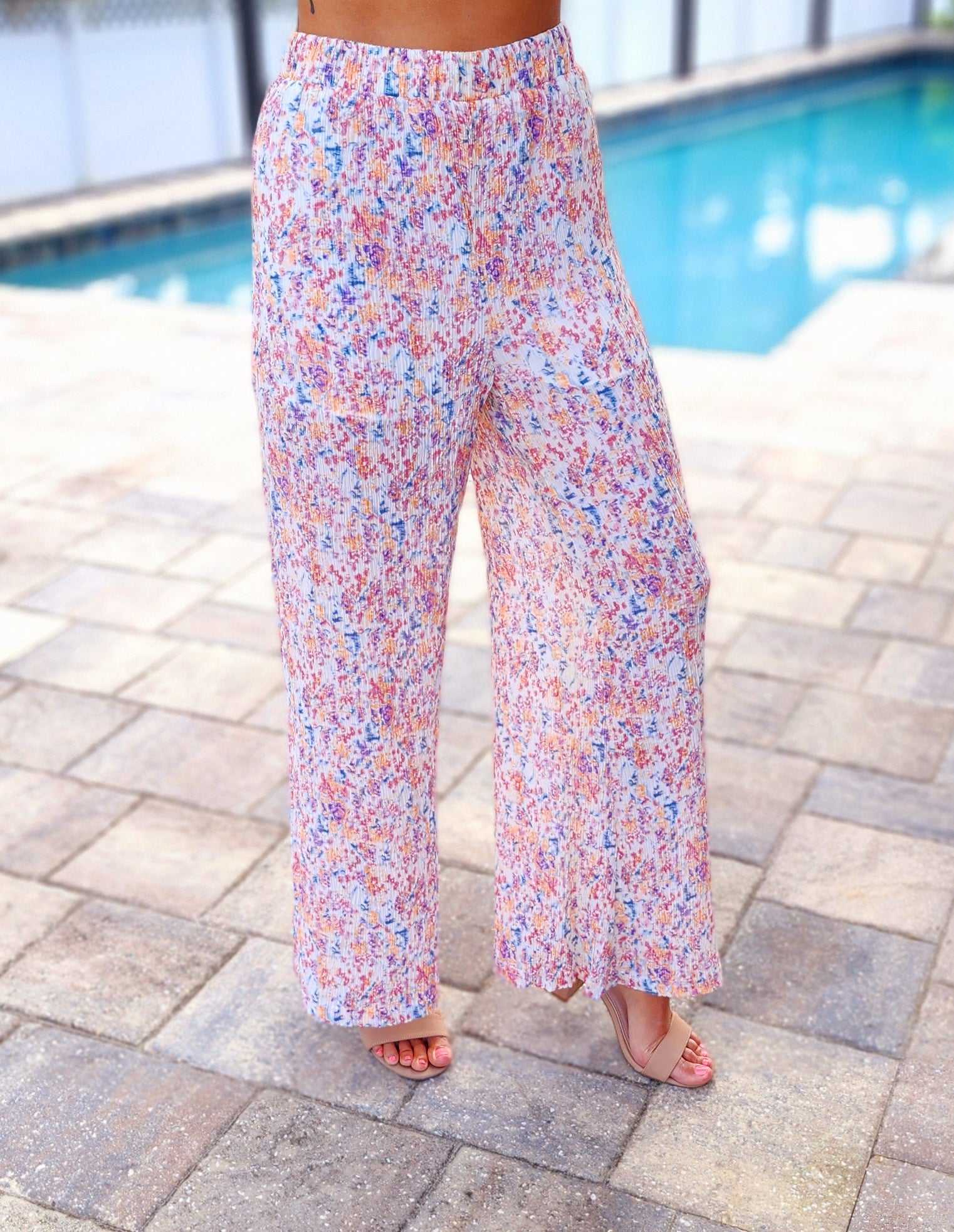 Chiffon Floral Pants