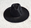 Load image into Gallery viewer, Black Felt Panama Hat
