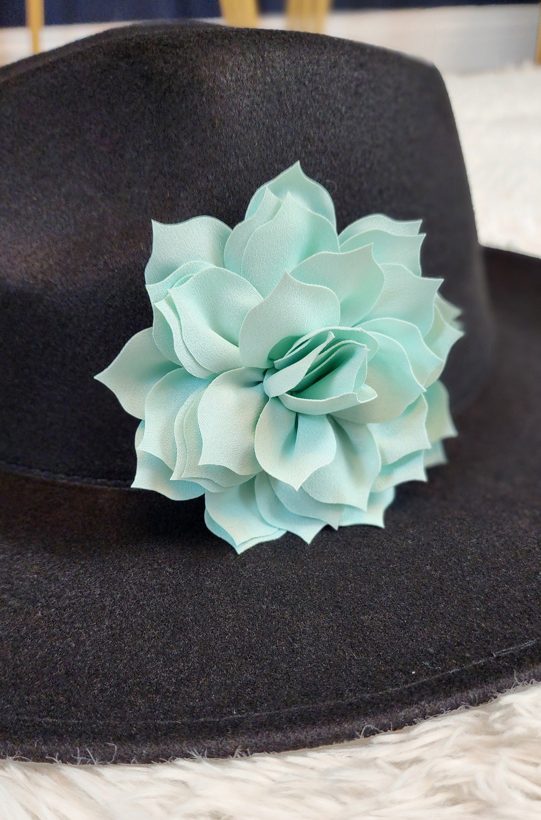 Blue Silk Flower Centerpiece