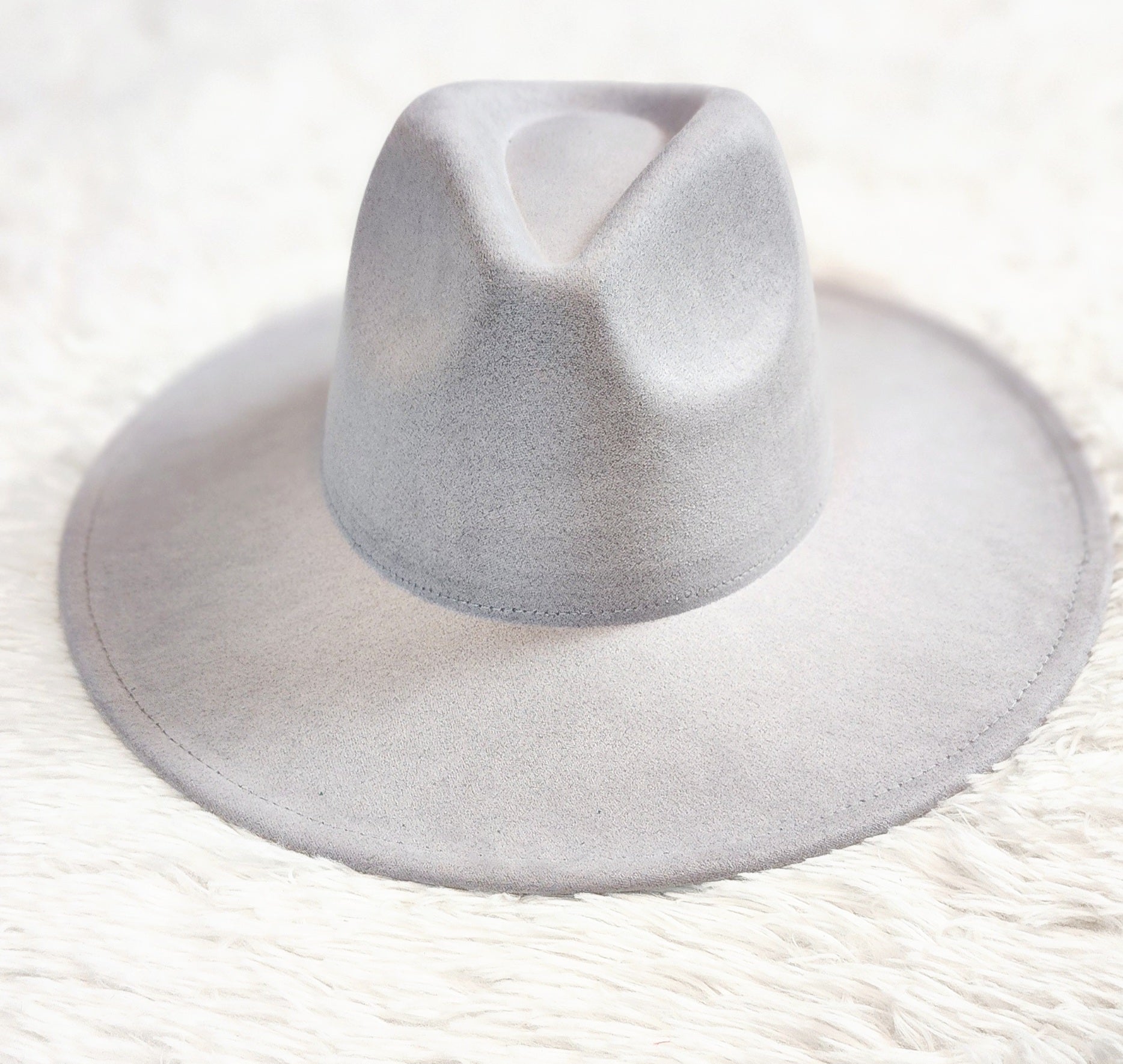 Gray Felt Panama Hat