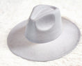 Load image into Gallery viewer, Gray Felt Panama Hat
