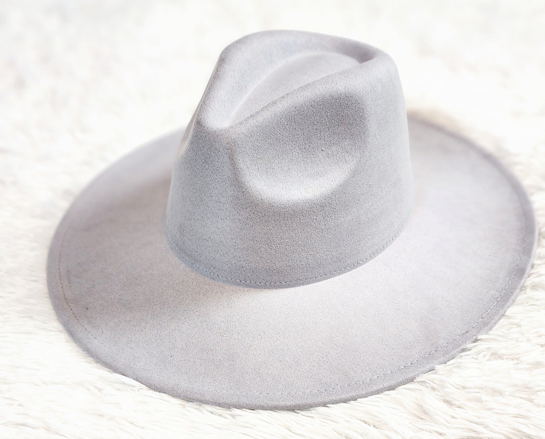 Gray Felt Panama Hat