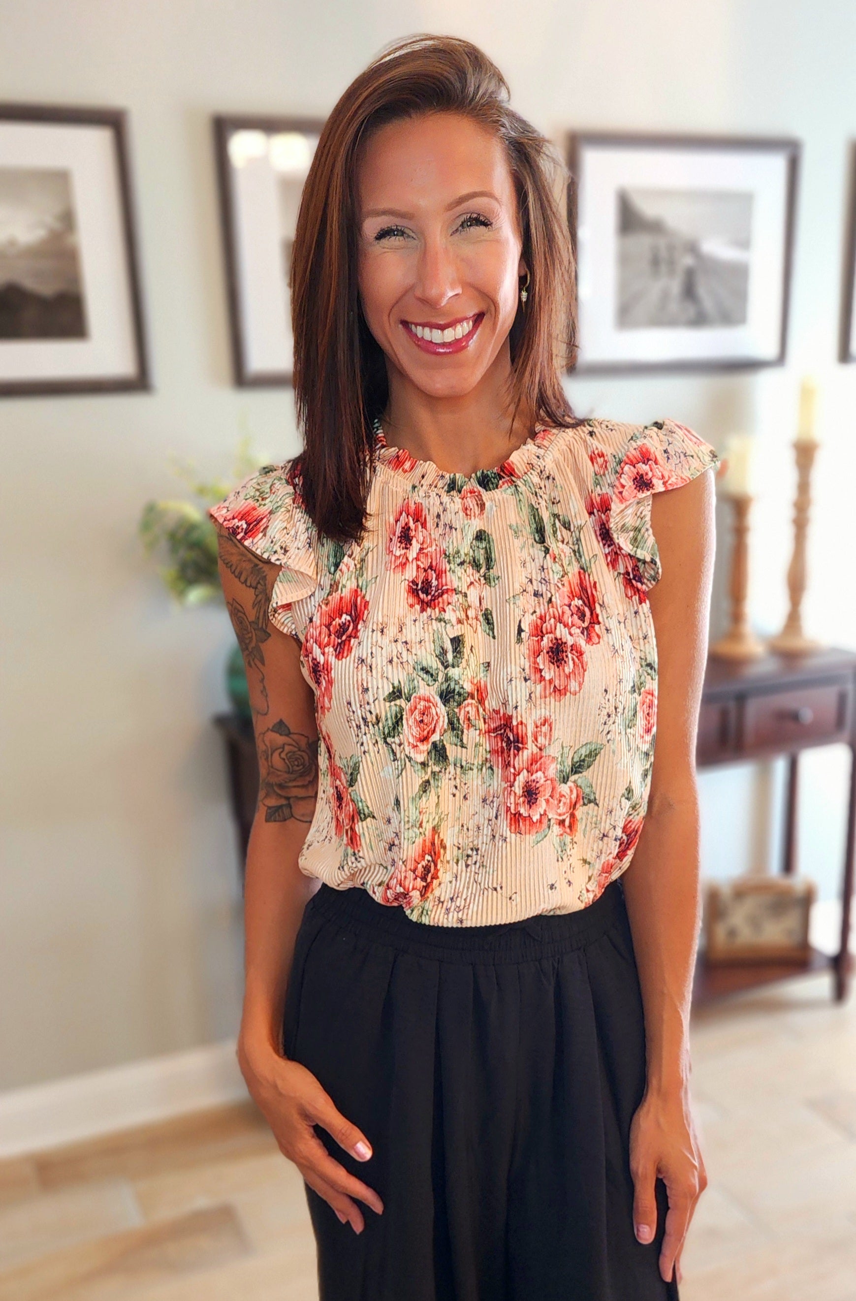 FF-Making Me Blush Floral Top