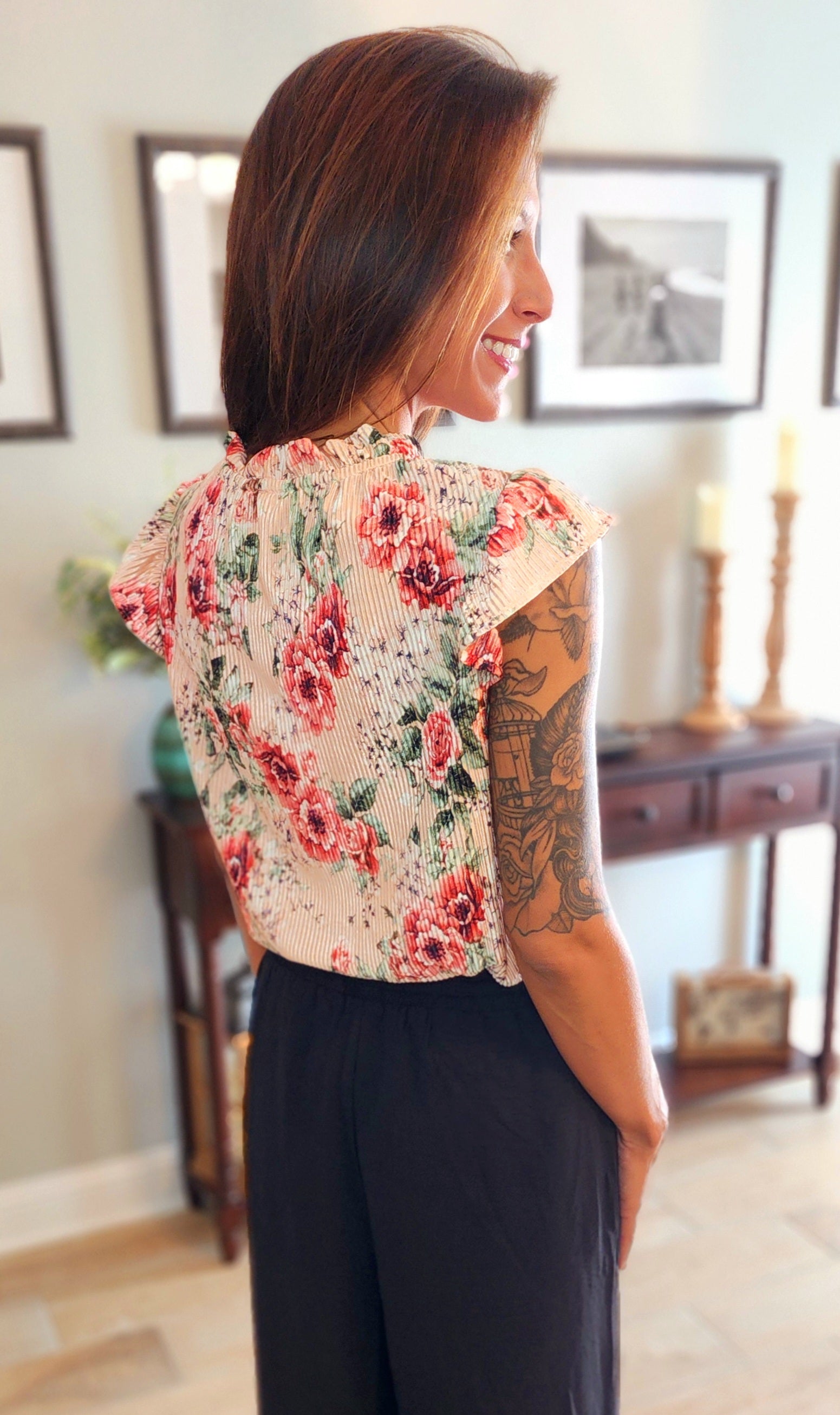 FF-Making Me Blush Floral Top