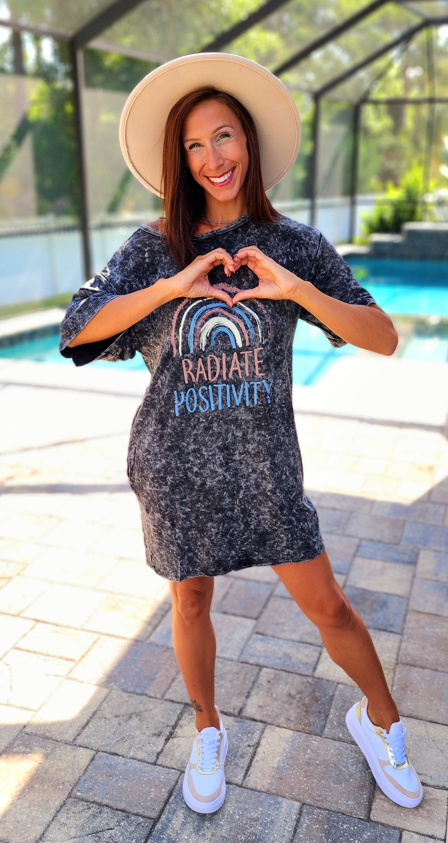 Radiate Positivity Graphic Dress