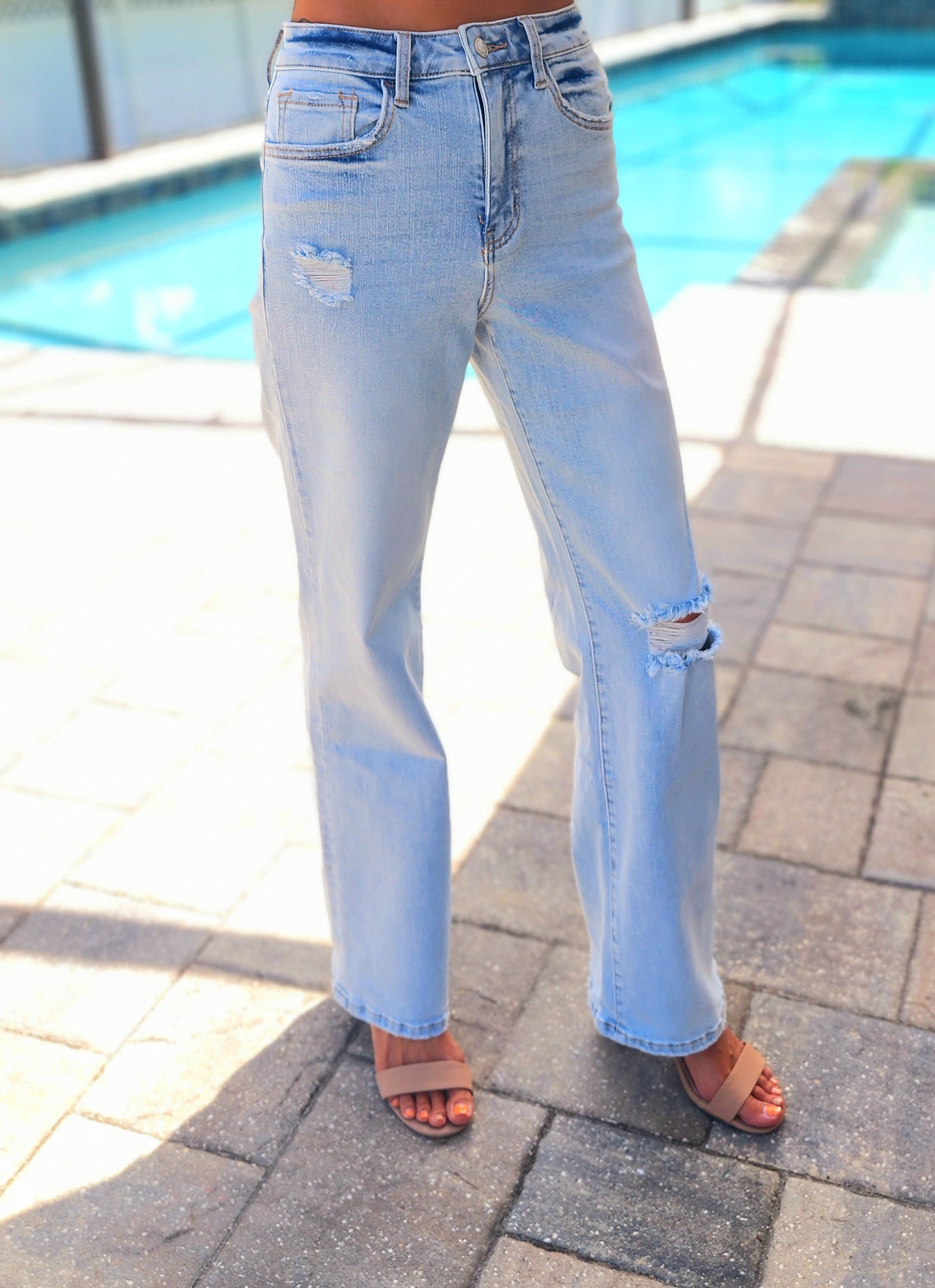 DS-90's Vintage Super High-Rise Flare Jeans