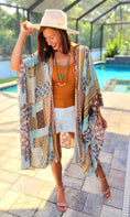 Load image into Gallery viewer, Easel Aztec Patchwork Kimono
