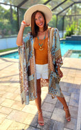 Load image into Gallery viewer, Easel Aztec Patchwork Kimono
