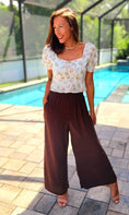 Load image into Gallery viewer, Chocolate Delight Wide Leg Pant
