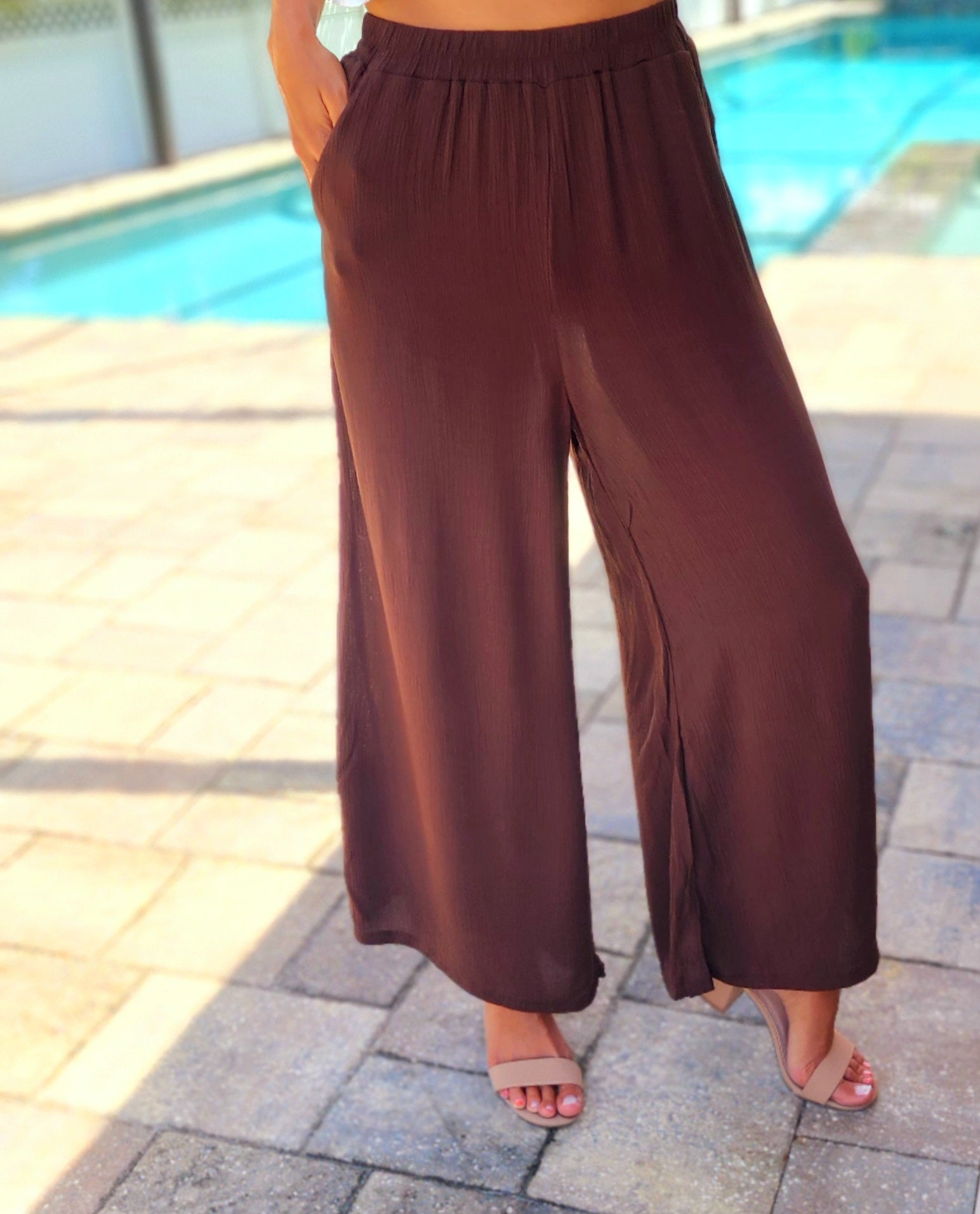 Chocolate Delight Wide Leg Pant