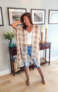 Load image into Gallery viewer, DS-Lightweight Buffalo Check Kimono
