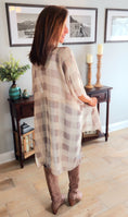 Load image into Gallery viewer, DS-Lightweight Buffalo Check Kimono
