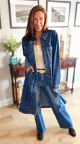 Load image into Gallery viewer, DS-  Blue Age Trench Denim Jacket
