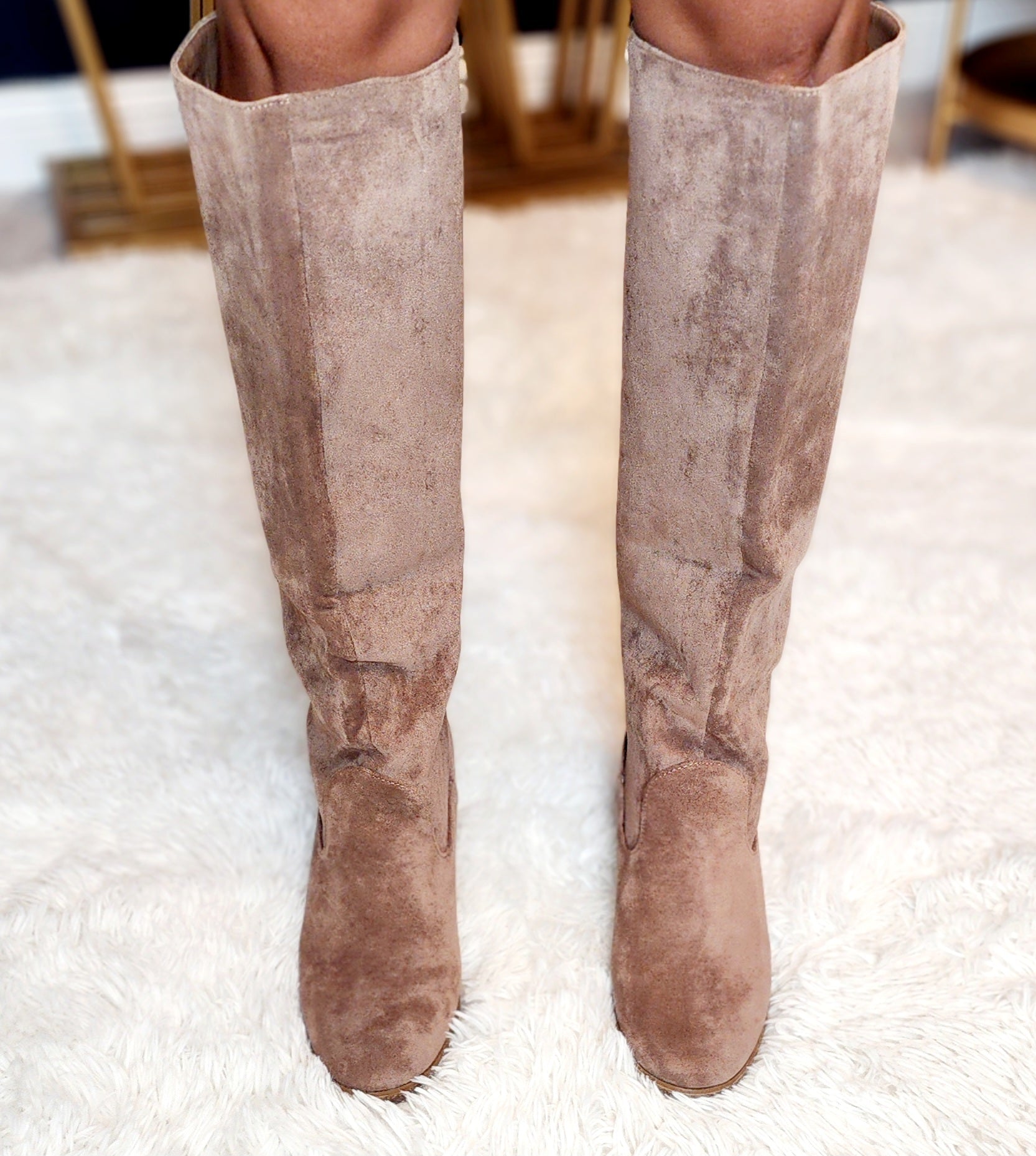 DS- Nevaeh Wedge Knee High Boots