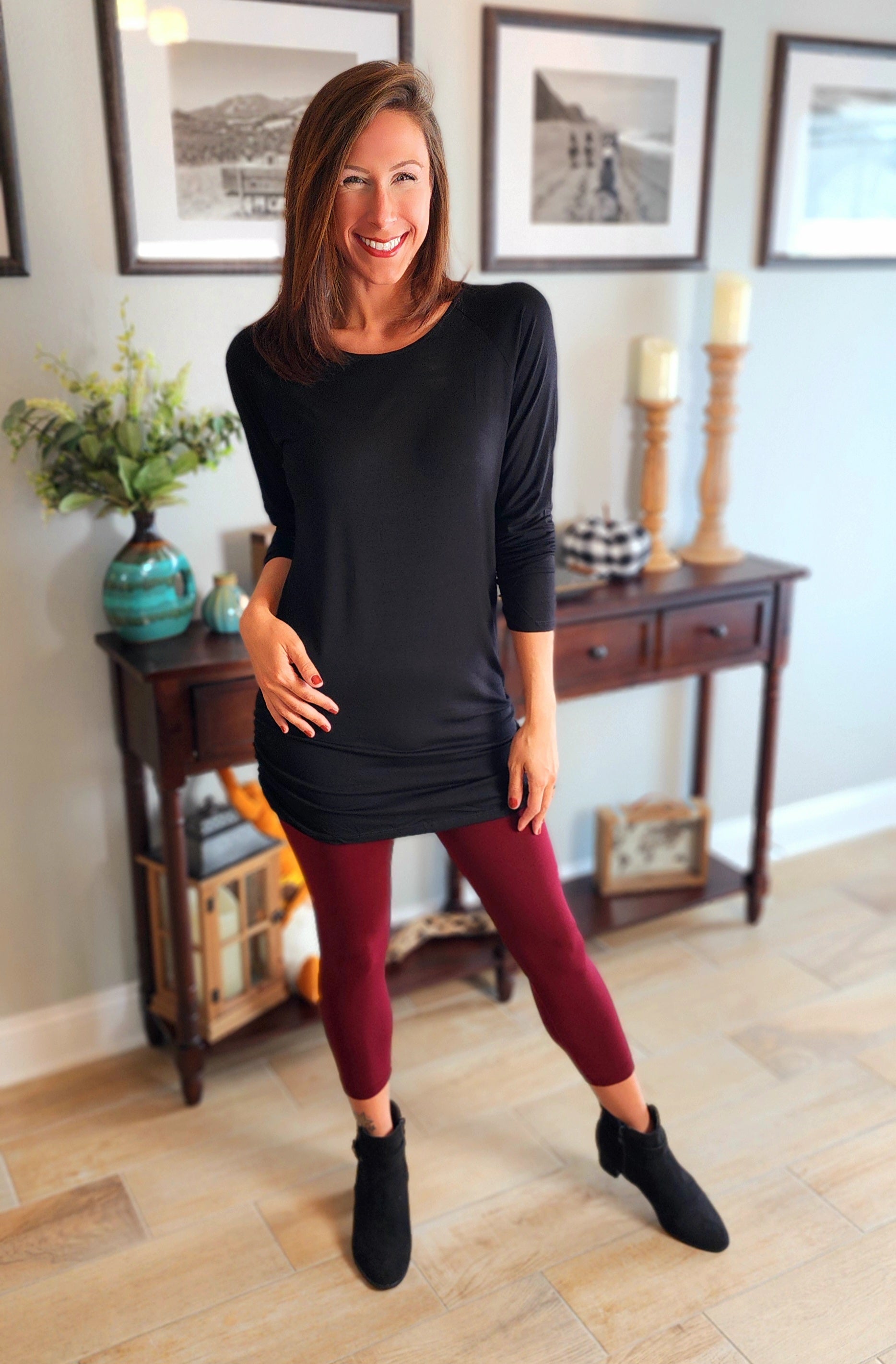 Sarah Long Sleeve Tunic Top