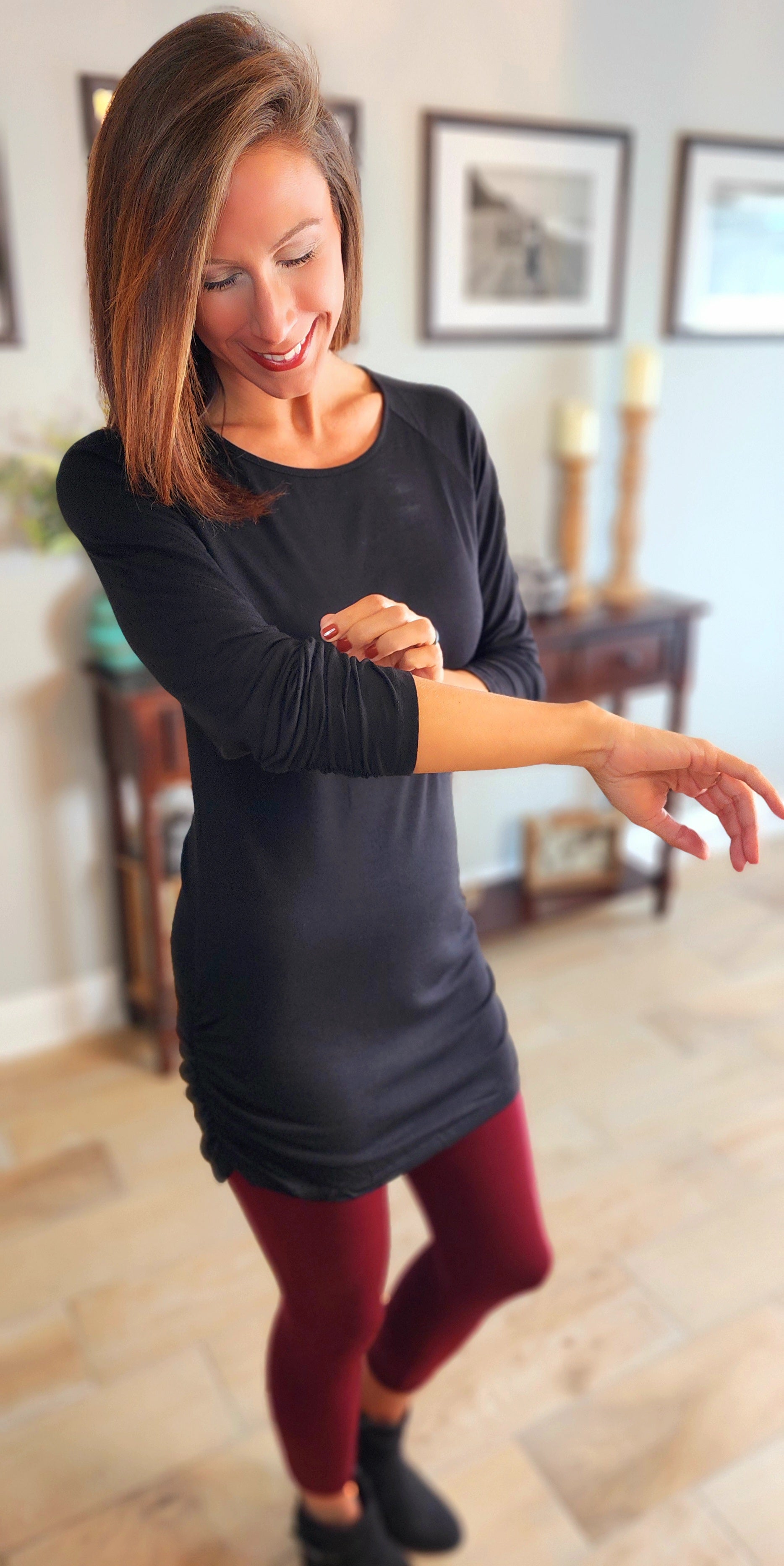 Sarah Long Sleeve Tunic Top