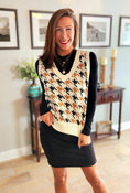 Load image into Gallery viewer, Dara Houndstooth Sweater Vest
