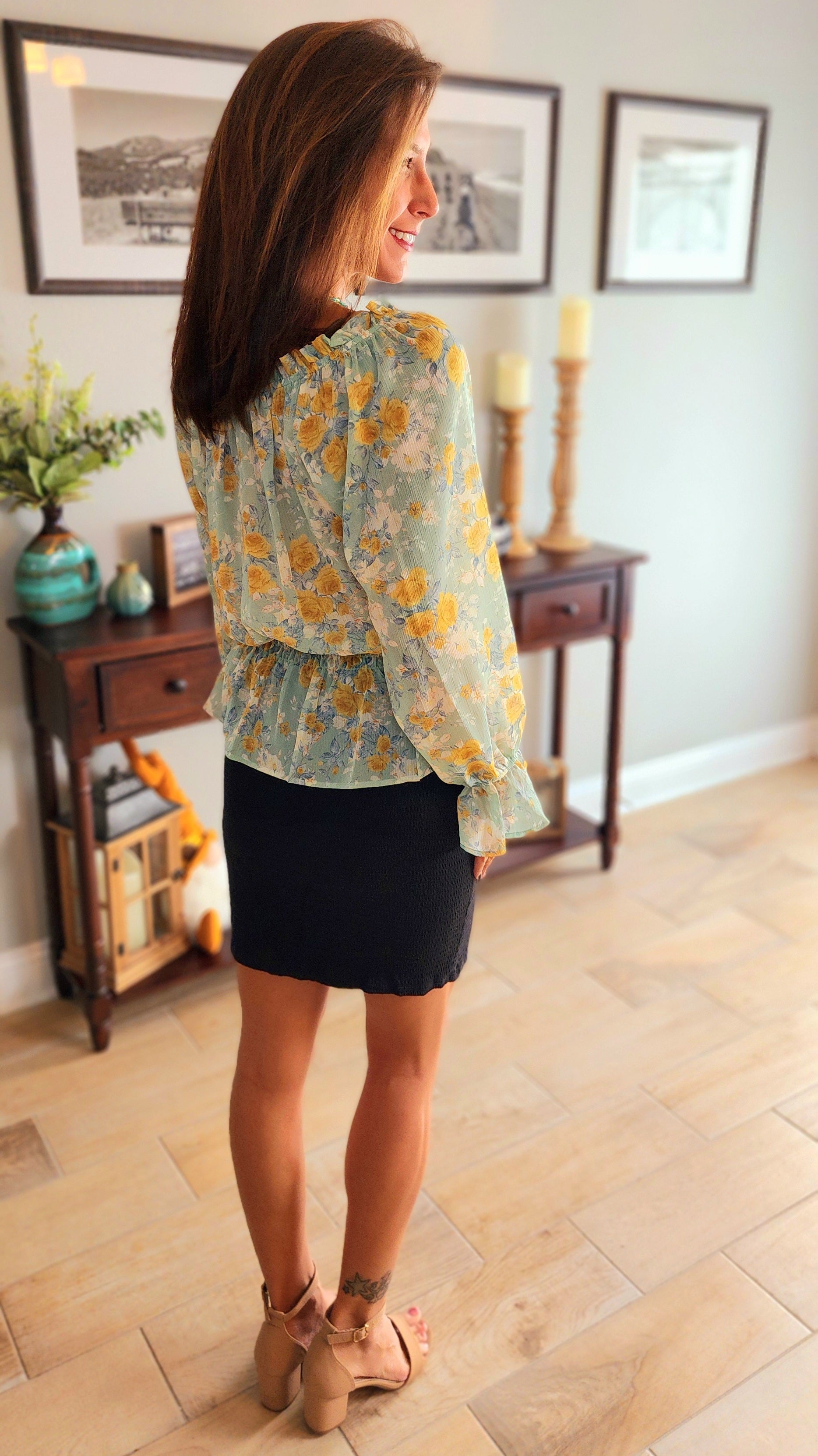 A Walk In Nature Floral Top