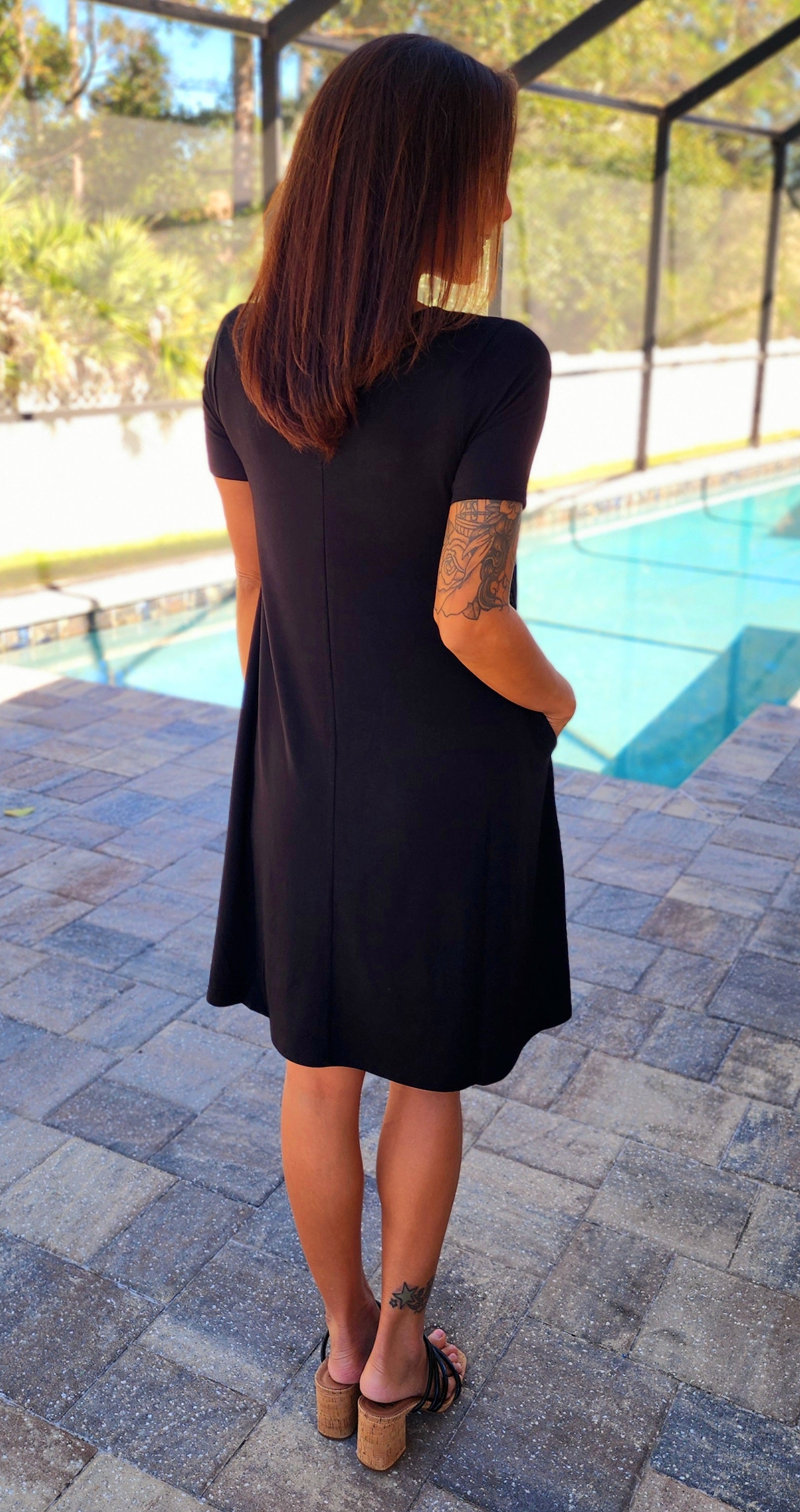 Stay A While Black Dress