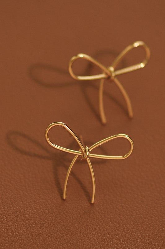 Bow Tie Stud Earrings