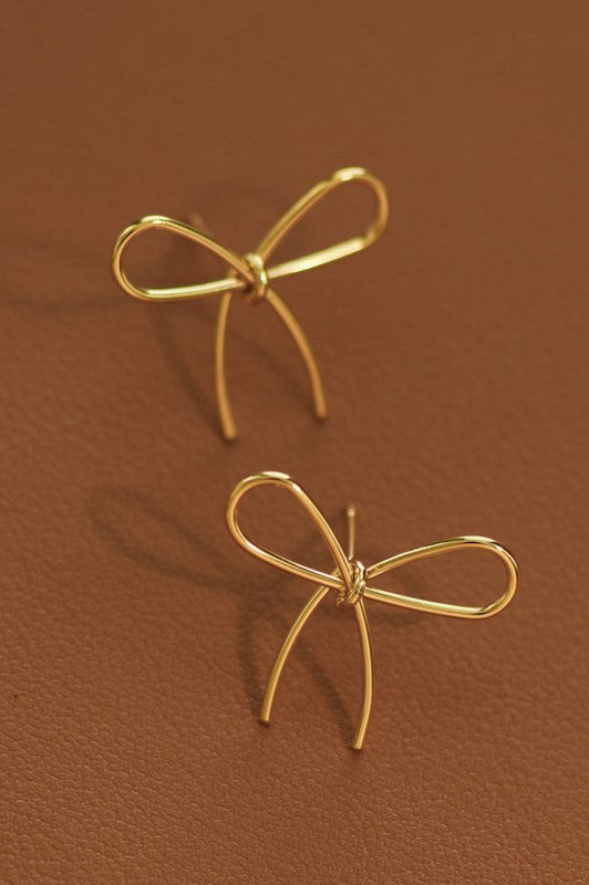 Bow Tie Stud Earrings