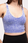 Load image into Gallery viewer, DS-Washed Ribbed Cropped V-Neck Tank Top
