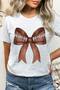 Load image into Gallery viewer, DS- Football Bow Graphic T Shirts
