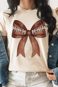 Load image into Gallery viewer, DS- Football Bow Graphic T Shirts
