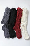 Load image into Gallery viewer, DS-Knee High Cable Knit Socks
